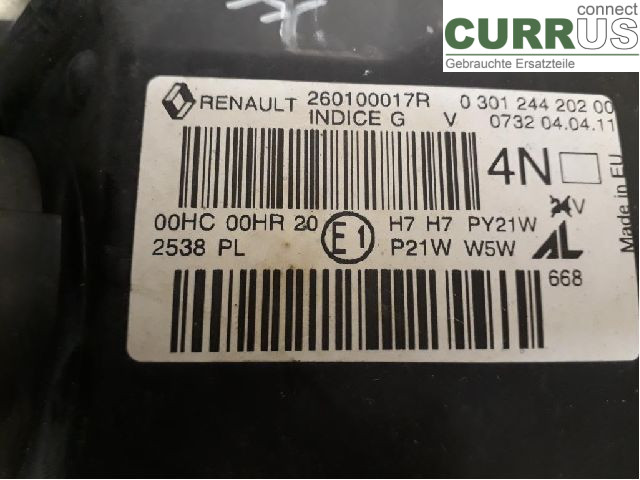 RENAULT MEGANE III 09-15 Manual gearbox (5-speed) 260108719R K9K-834