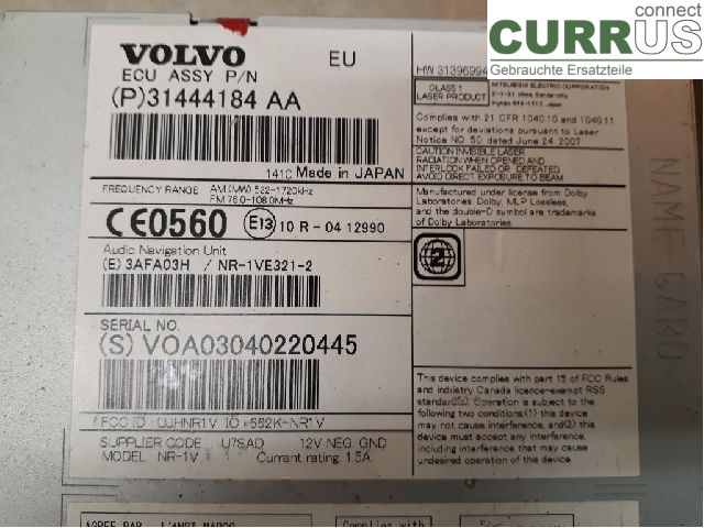 VOLVO XC70  14-16 7-speed gearbox 36050657 D4204T5