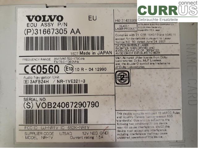 VOLVO V40  CROSS COUNTRY 13-19 7-speed gearbox 36003253 D4204T14