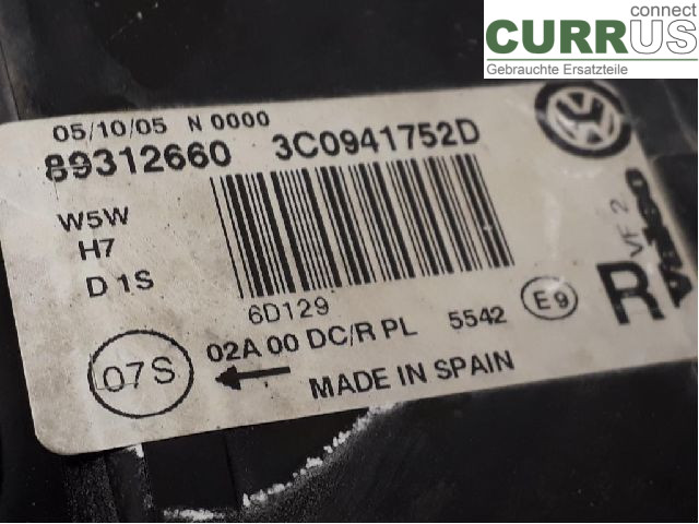 VW PASSAT      05-10 Manuelles 5-Gang-Getriebe 3C0941754G BLR