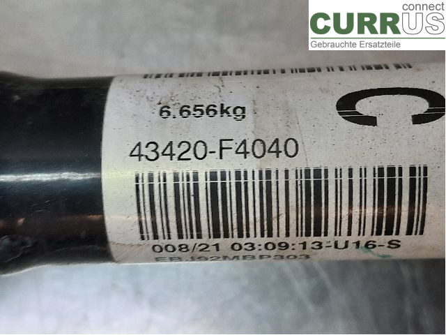 TOYOTA C-HR 16-23 Front axle assembly (4WD) 43420-F4040 2ZR-FXE