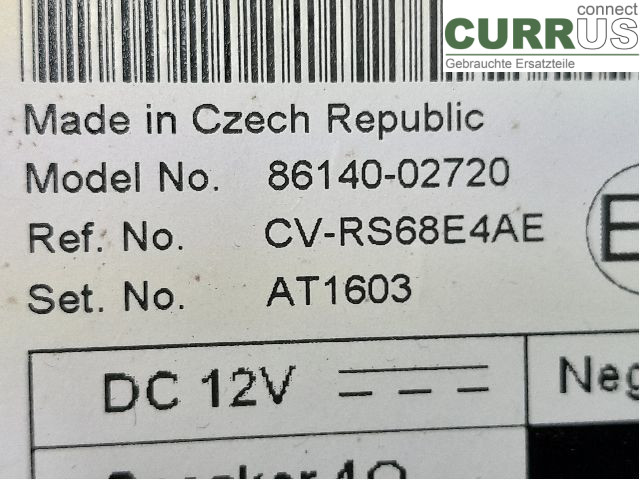 TOYOTA COROLLA 19- Boîte 7 vitesses 86140-02720 2ZR-FXE