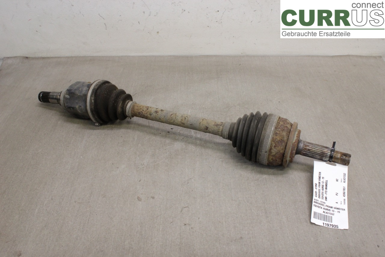TOYOTA AURIS      13-19 Front axle assembly (4WD) 43420-02D60 8NR-FTS