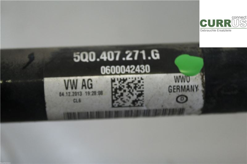 VW GOLF / E-GOLF VII   13-20 Framaxelenhet (4WD) 1K0407761DX 1,4 TSI