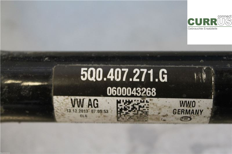 VW GOLF / E-GOLF VII   13-20 Framaxelenhet (4WD) 1K0407761DX 1,4 TSI