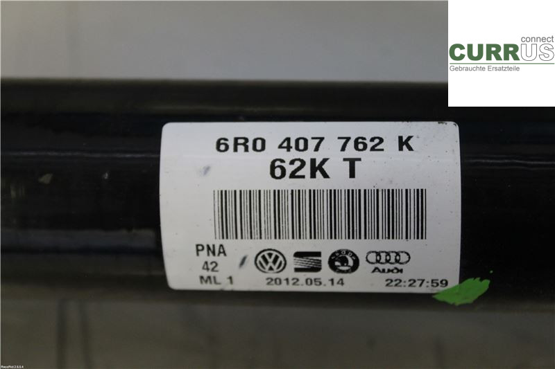 VW POLO       10-17 Części układu napędowego 6R0407762KX 1,2 TSI