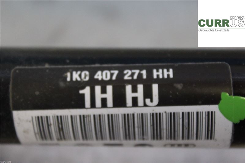 VW GOLF VI     09-13 Front axle assembly (4WD) 1K0407761EX 1,4 TSI