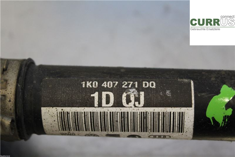 VW TOURAN 03-10 Front axle assembly (4WD) 1K0407271BK 1,6