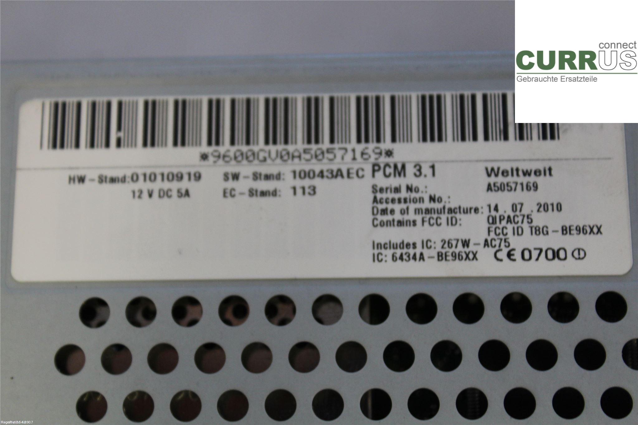 PORSCHE PANAMERA 09- Gearkasse 7-trins 970642970BX 3,6