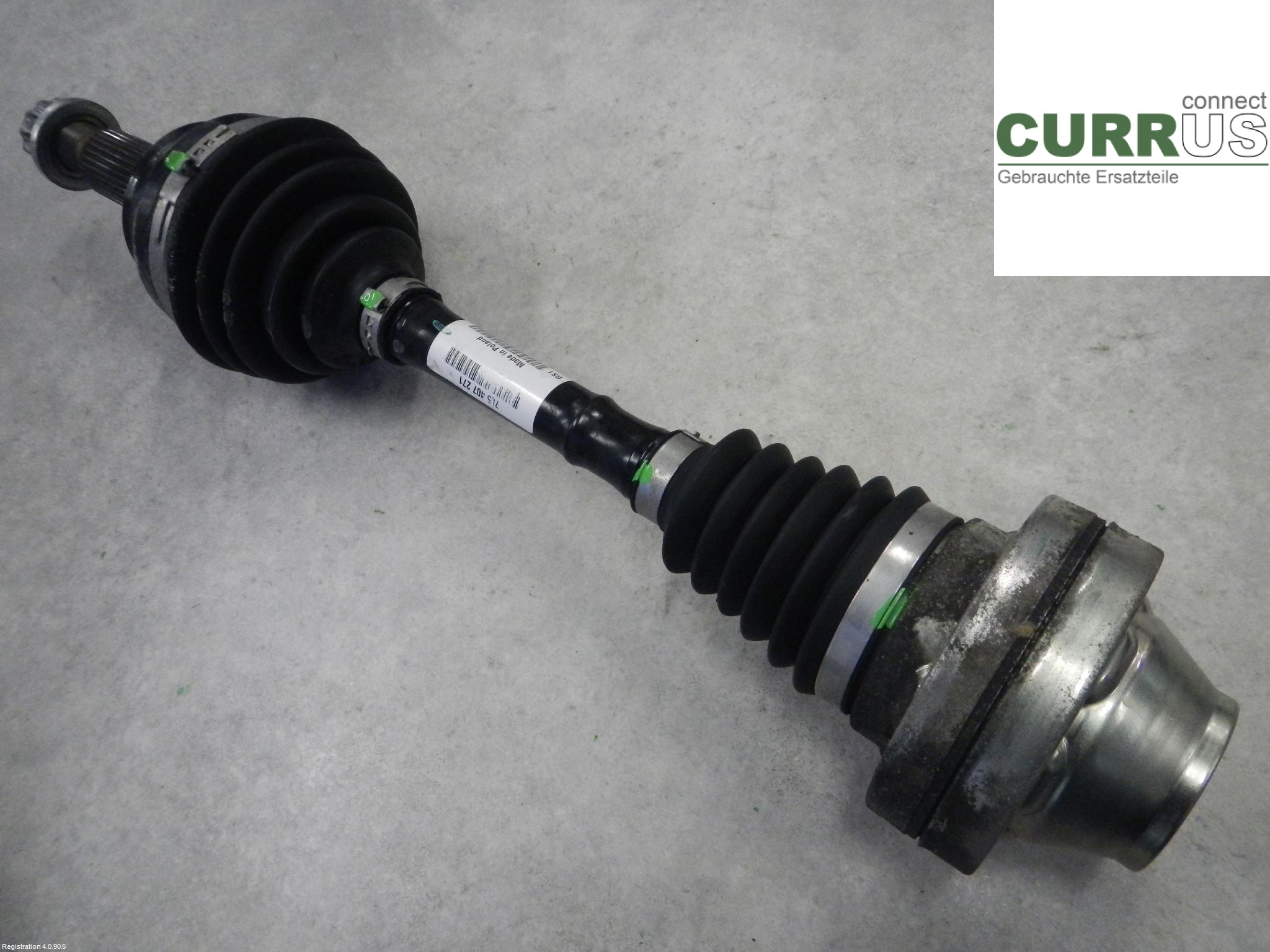 PORSCHE CAYENNE 03- Front axle assembly (4WD) 95534903813 4,8 GTS