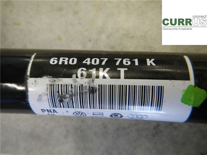 VW POLO       10-17 Front axle assembly (4WD) 6R0407761KX 1,2 TSI
