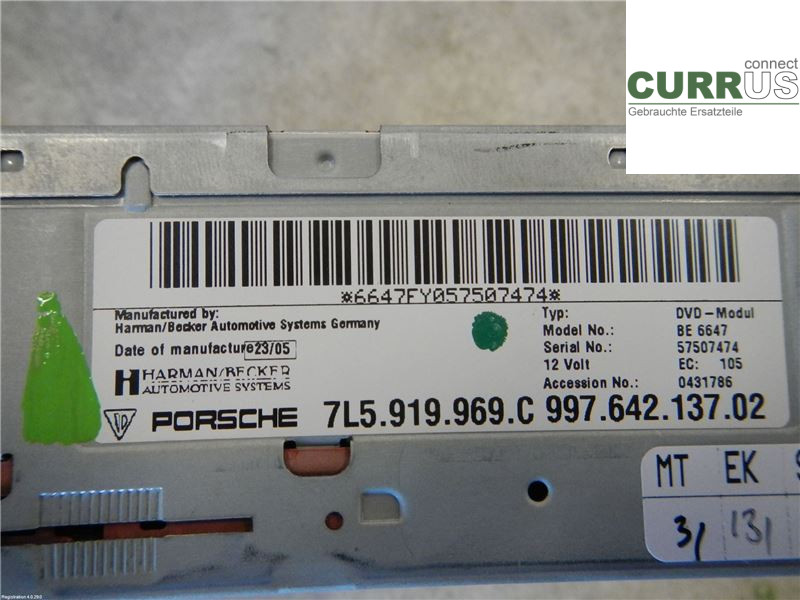 PORSCHE 911 64- 7-speed gearbox 99764213702 3,8