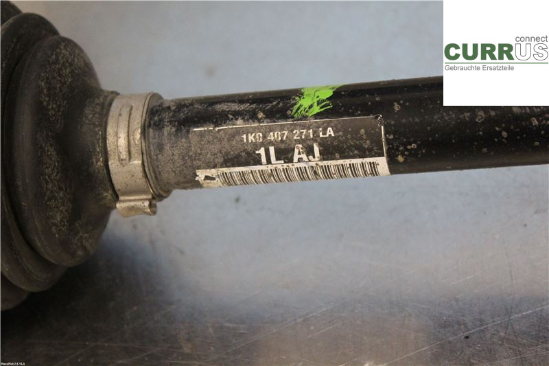 VW TOURAN 10-15 Front axle assembly (4WD) 1K0407763CX 1,4 TSI