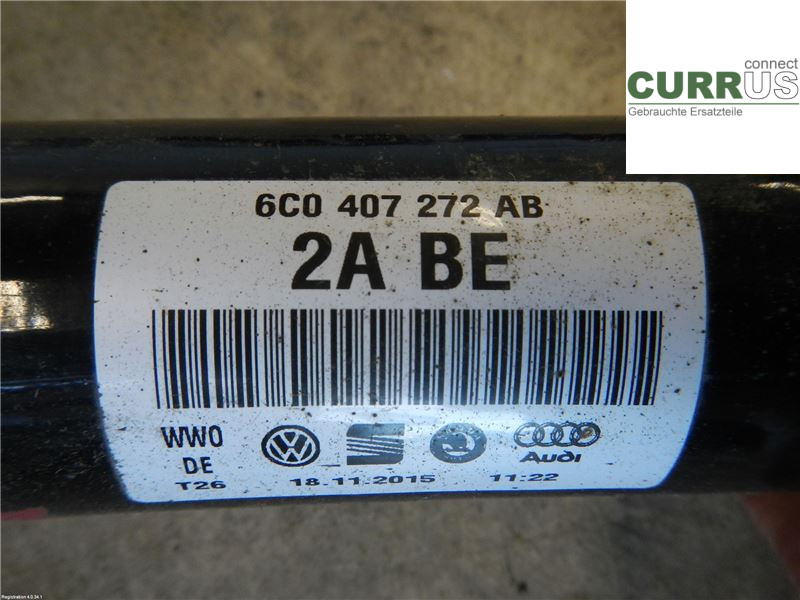 AUDI A1/S1  11-18 Części układu napędowego 6C0407272AB 1,0
