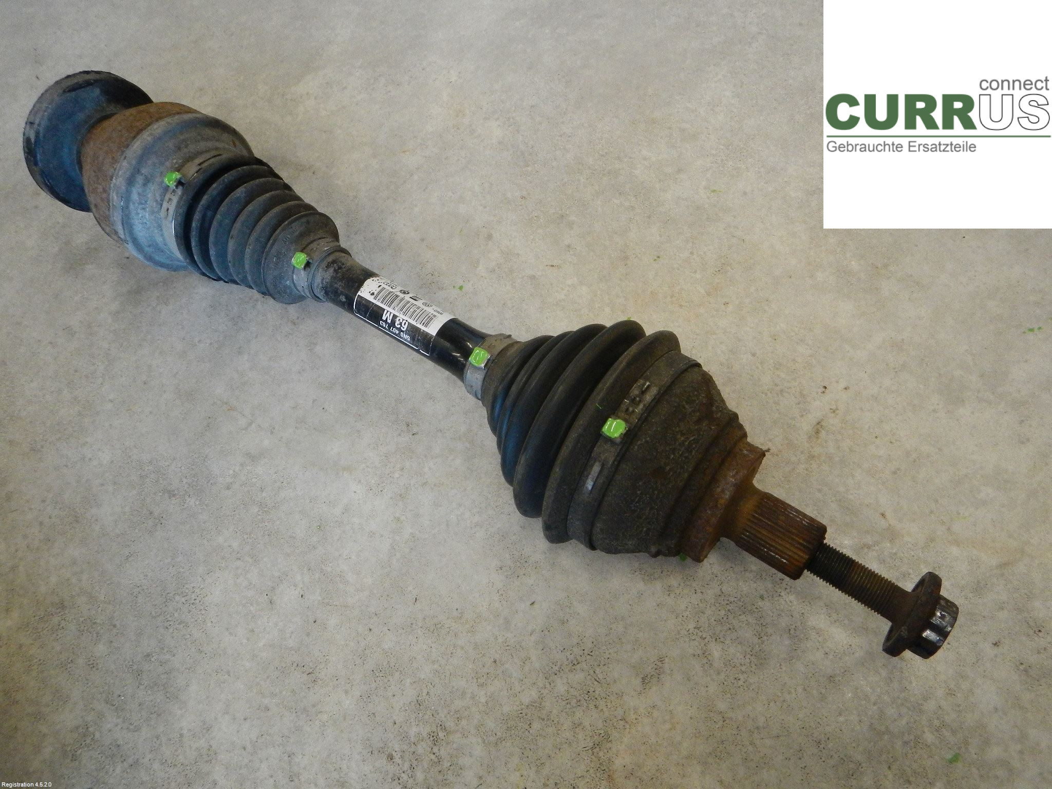 VW TIGUAN 07-16 Front axle assembly (4WD) 5N0407761Q CAVA