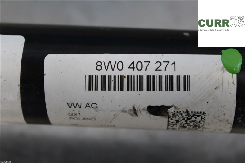 AUDI A4/S4  B9 16-19 Front axle assembly (4WD) 8W0407271 DETA