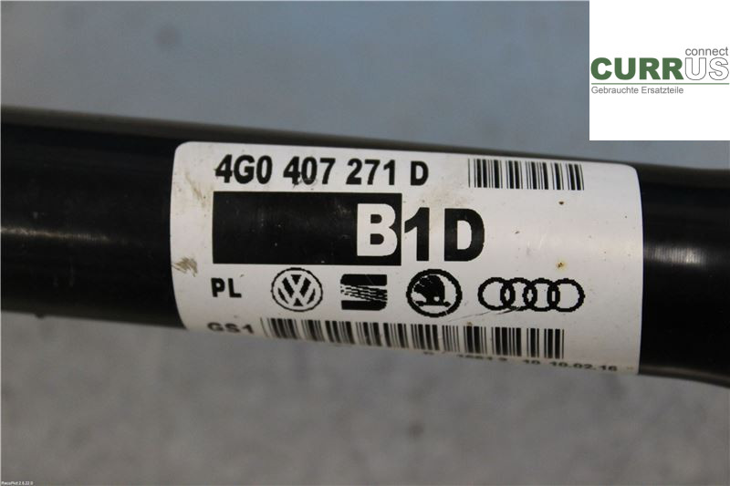 AUDI A6/S6 4G   11-18 Front axle assembly (4WD) 4G0407271D CNHA