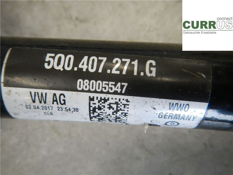VW GOLF / E-GOLF VII   13-20 Front axle assembly (4WD) 5Q0407761DX CZDA