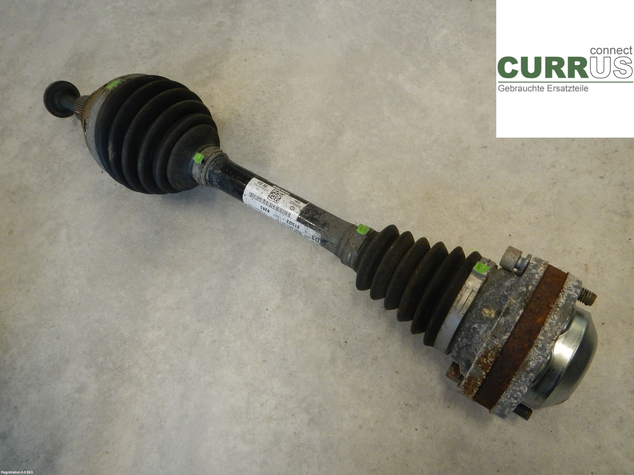 VW GOLF / E-GOLF VII 13-20 Front axle assembly (4WD) 5Q0407761AX 1,8L CJSB