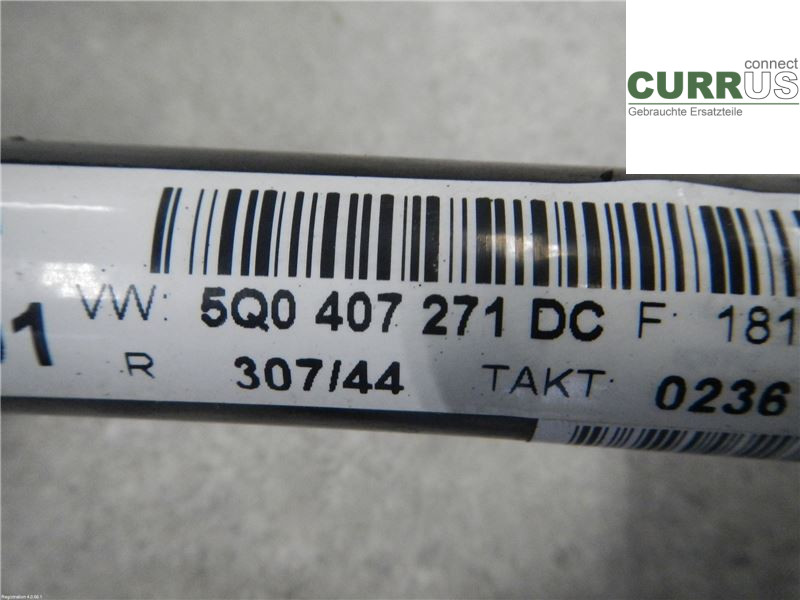 VW GOLF / E-GOLF VII   13-20 Front axle assembly (4WD) 5Q0407763BX 1,0L CHZC