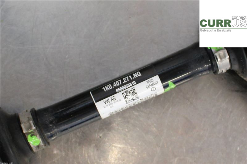 VW CADDY  16-20 Front axle assembly (4WD) 3C0407451FX  1.4L CPWA