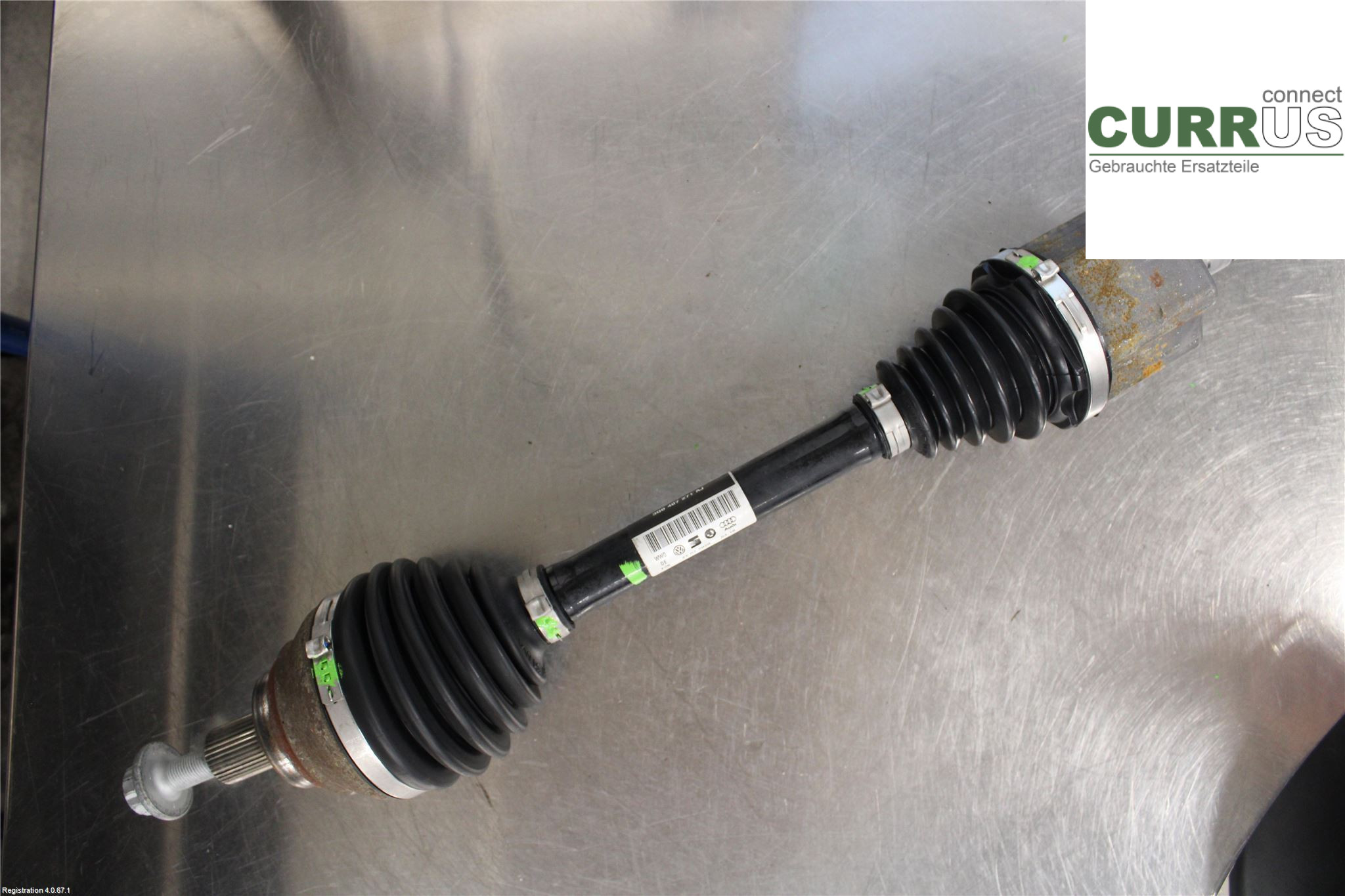VW PASSAT 15-19 Front axle assembly (4WD) 3Q0407761RX 1.4L DGEB
