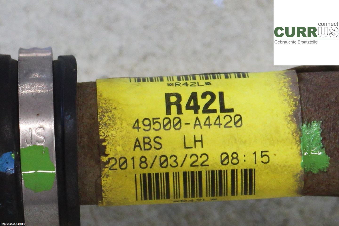 KIA CARENS III  13-19 Forakselsamling - 4WD 49500A4420 1.7L D4FD