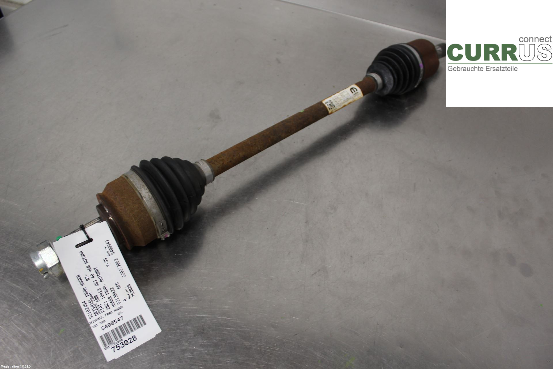 FIAT 500    07 Transmission parts 52182454 463 48 460