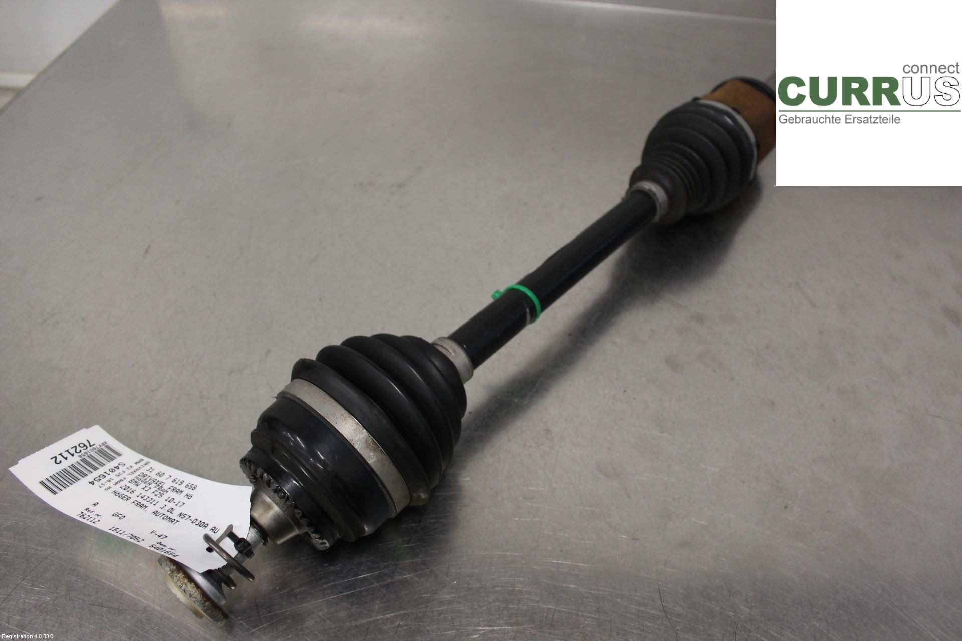 BMW X3 F25    10-17 Pièces de transmission 31 60 7 619 658 3.0L N57-D30A