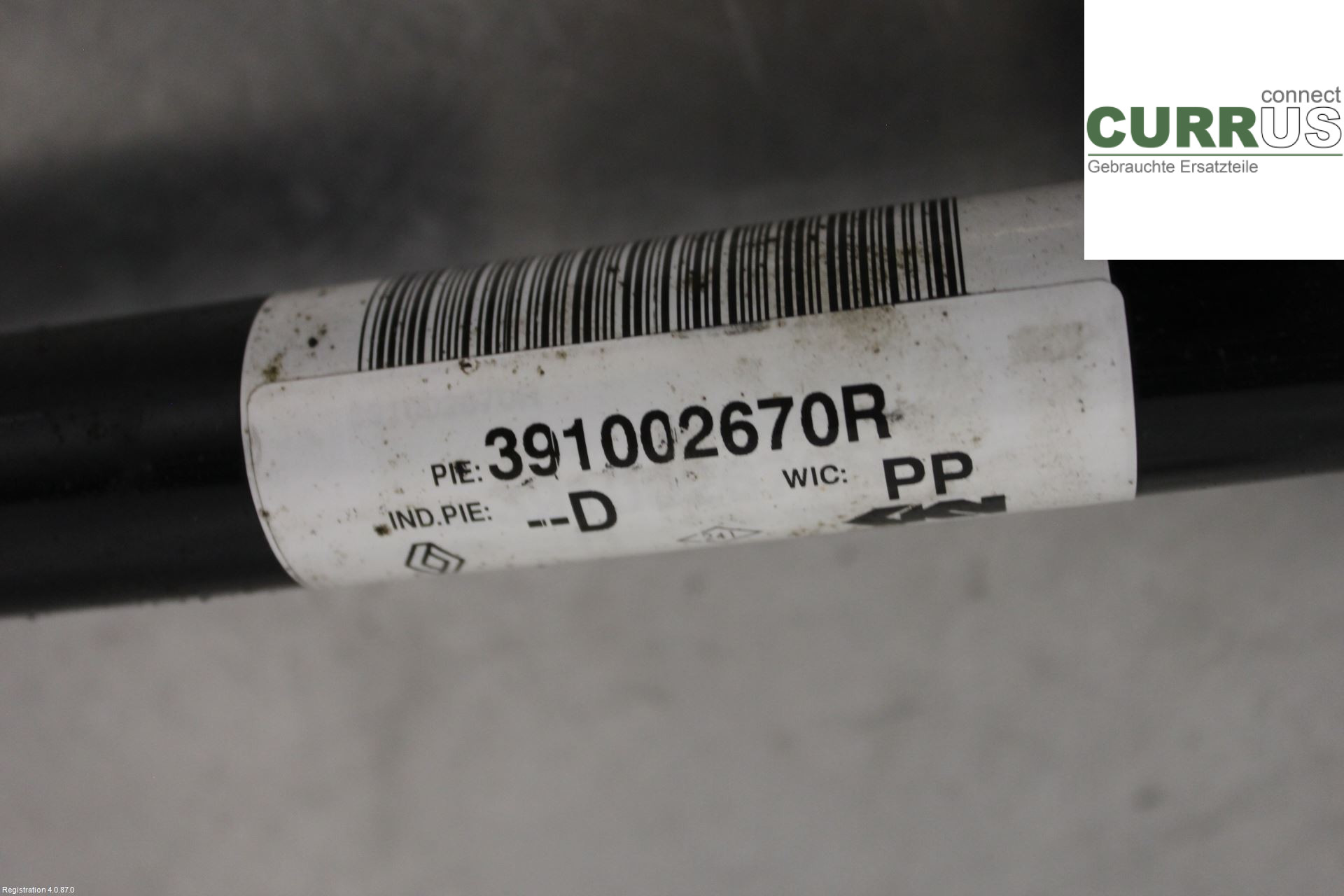 RENAULT KADJAR  15- Pièces de transmission 391002670R H5H-470