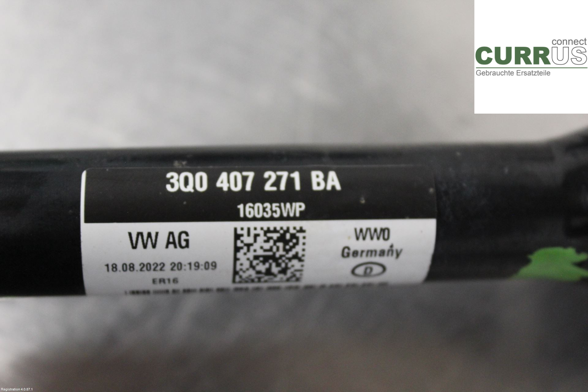 AUDI Q3 F3  19- Przedni most (4x4) 3Q0 407 271 BA 1.5L DXDB