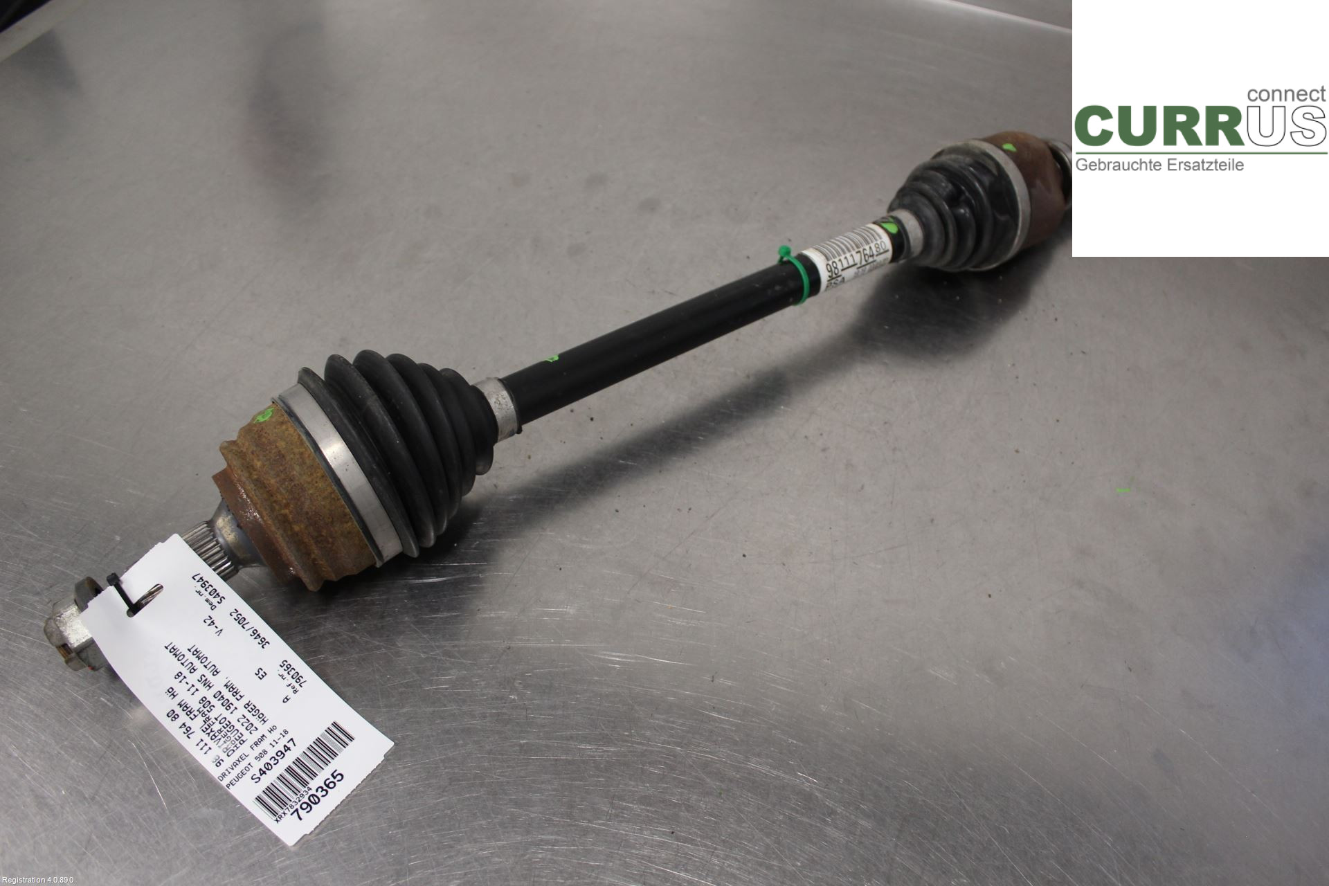 PEUGEOT 508  19- Transmission parts 98 111 764 80  HNS