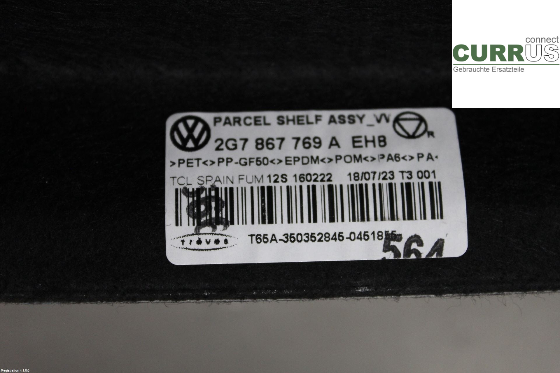 VW TAIGO 22- Inlet pipe 2G7867769AEH8 DLAA