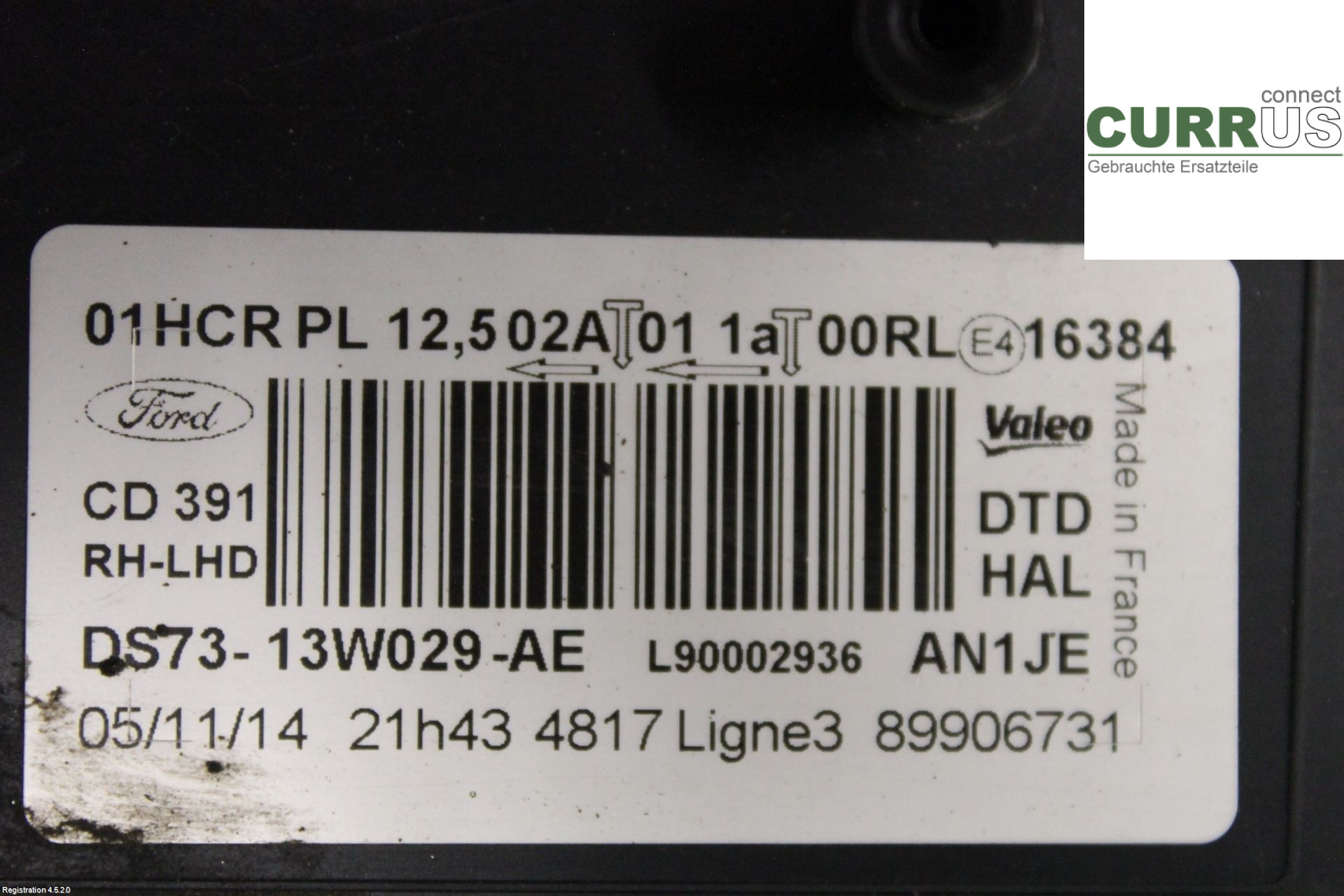 FORD MONDEO    15- Manuel gearkasse 5-trins 2284998 U3CA