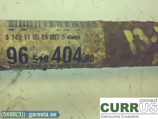 PEUGEOT 207 Pièces de transmission 9651040480 