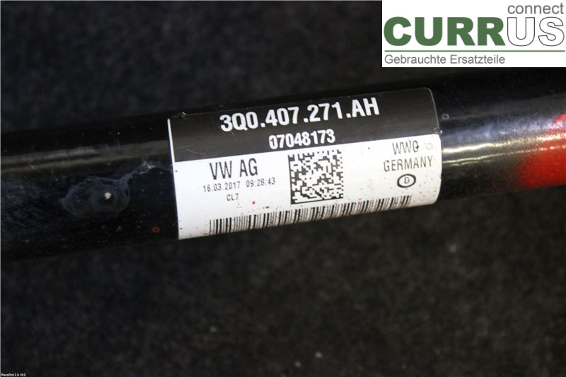 SEAT ATECA  16- Front axle assembly (4WD) 3Q0407761TX DFHA