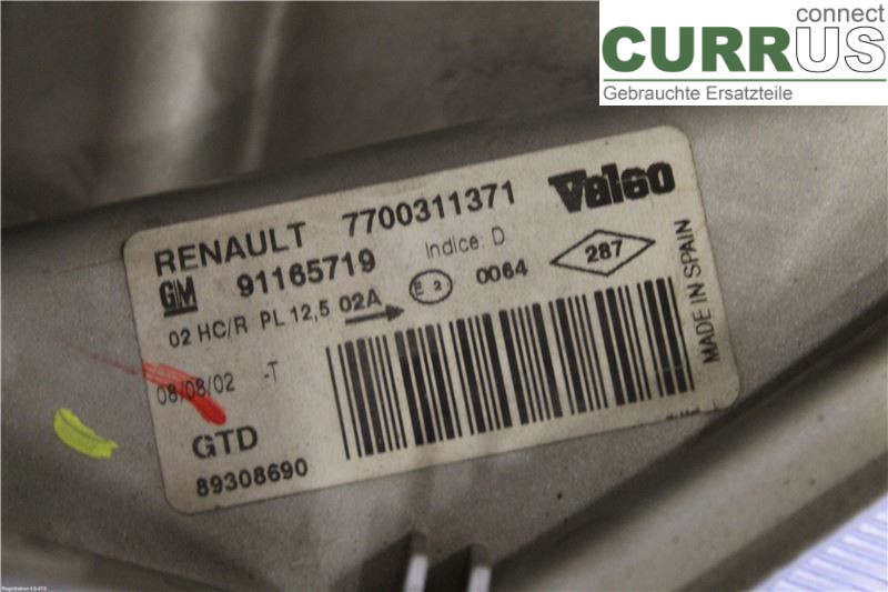 RENAULT TRAFIC   02-14 Boîte manuelle 4 vitesses 7700311371 