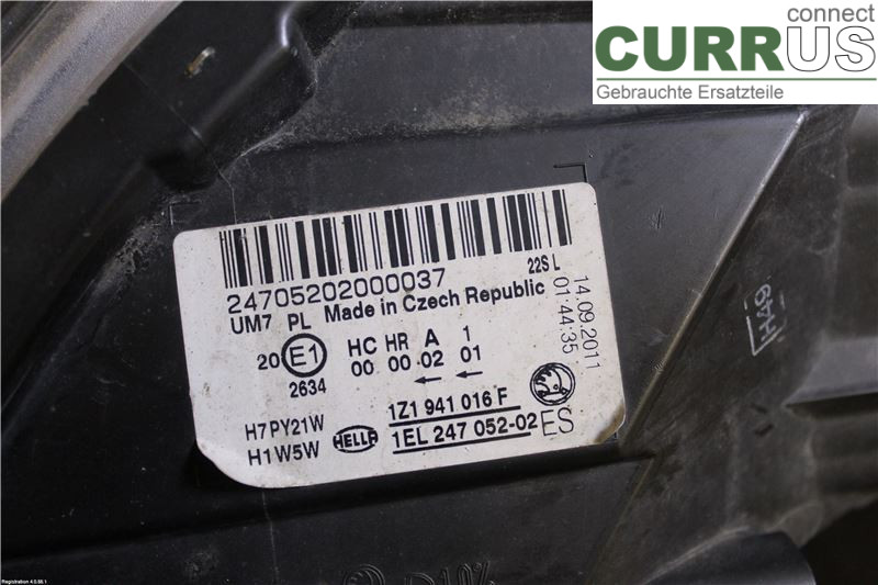 SKODA OCTAVIA    05-13 Manual gearbox (5-speed)  1Z1 941 018 S  CAYC
