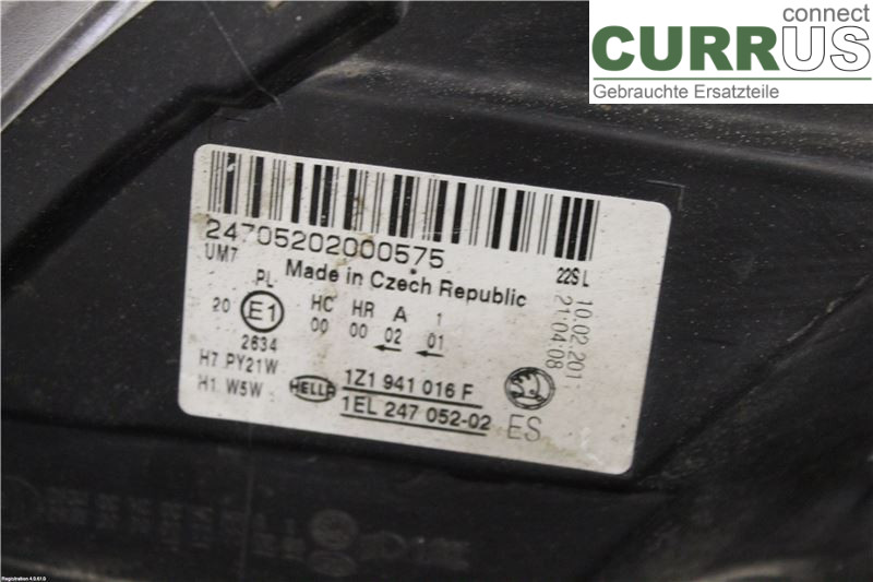 SKODA OCTAVIA    05-13 Manual gearbox (5-speed)  1Z1 941 018 S  CMXA