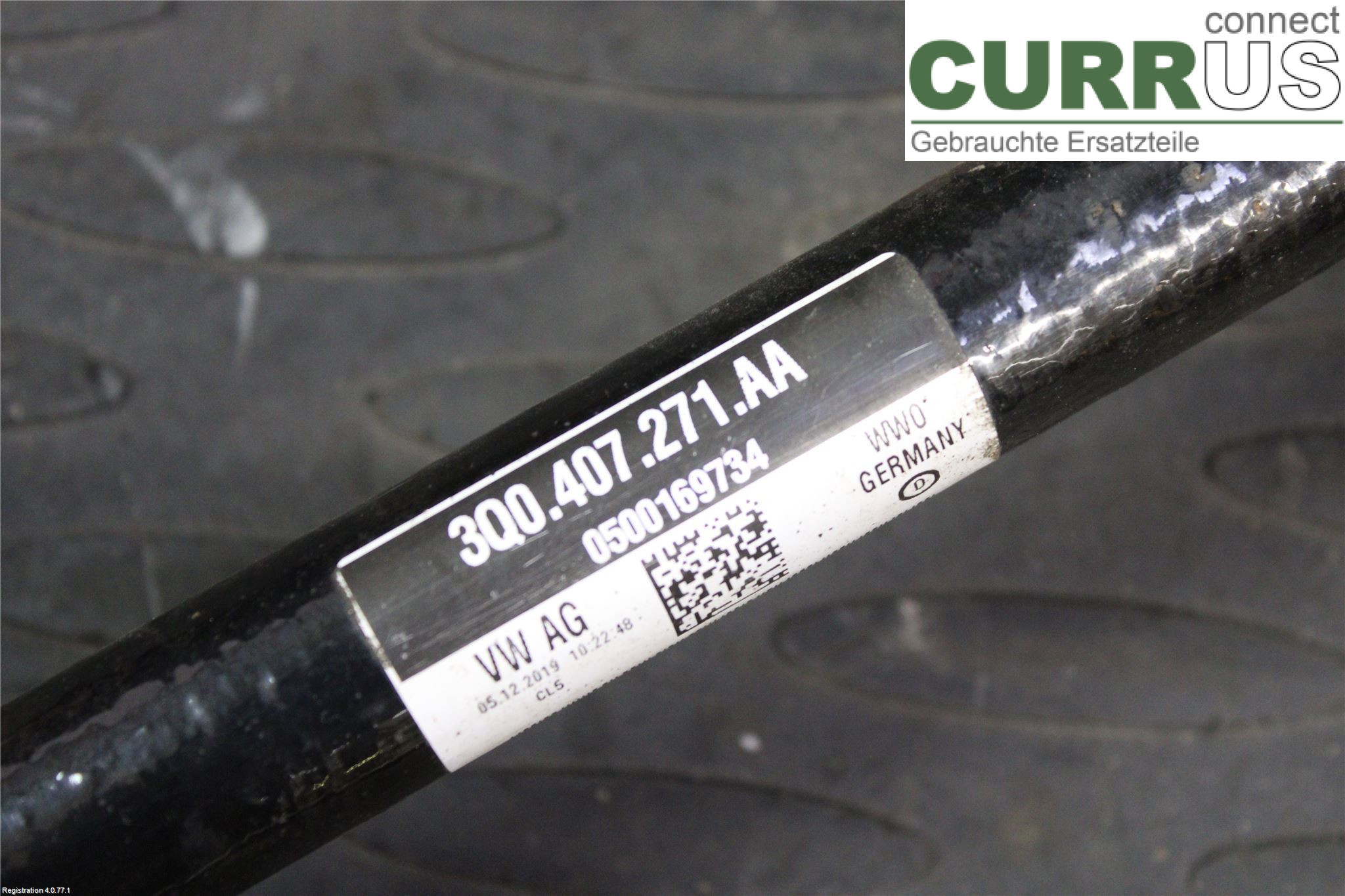 VW PASSAT  15-19 Front axle assembly (4WD)   3Q0 407 761 BX DPCA