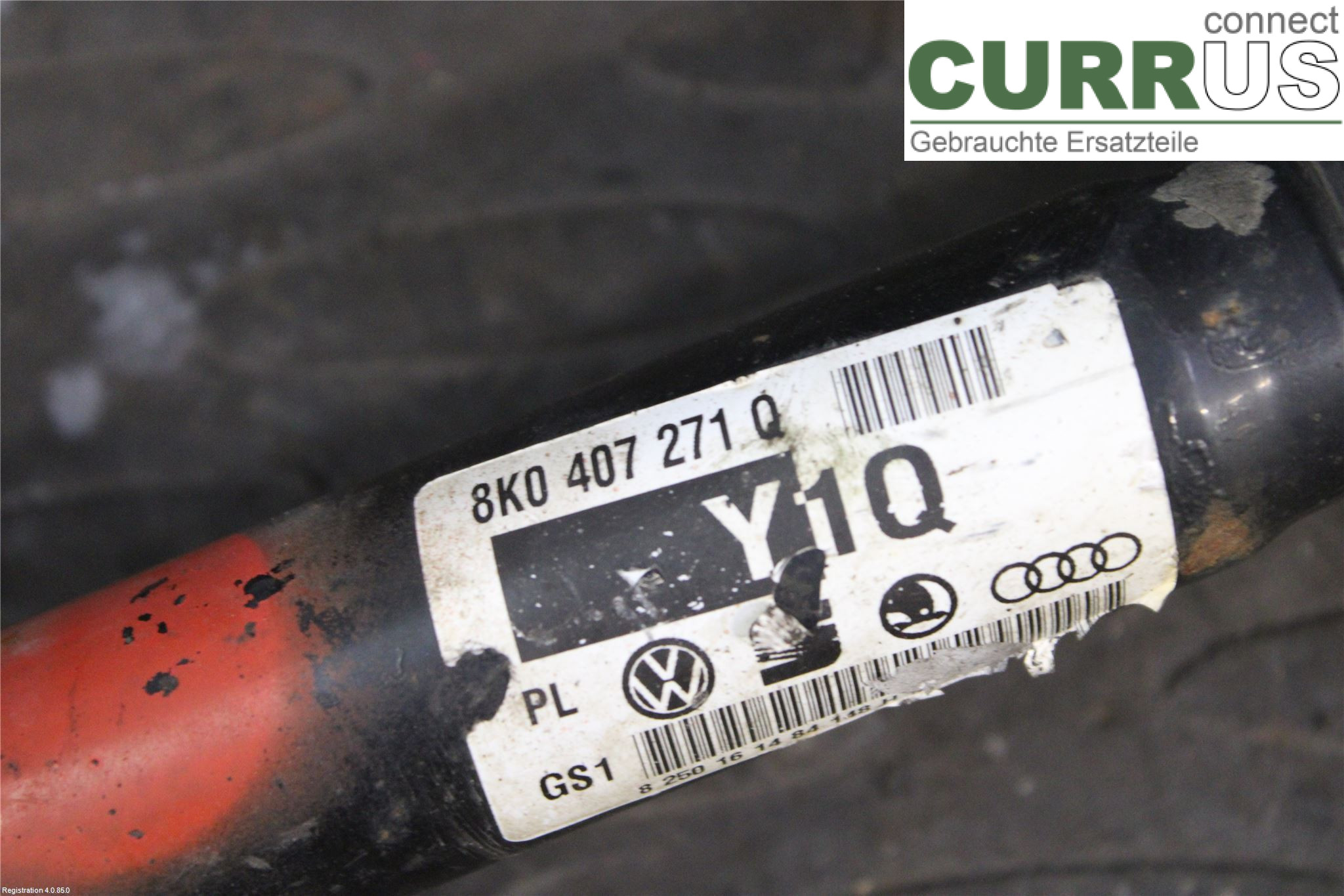 AUDI A4/S4  08-11 Front axle assembly (4WD)  8K0 407 271 AJ CABB