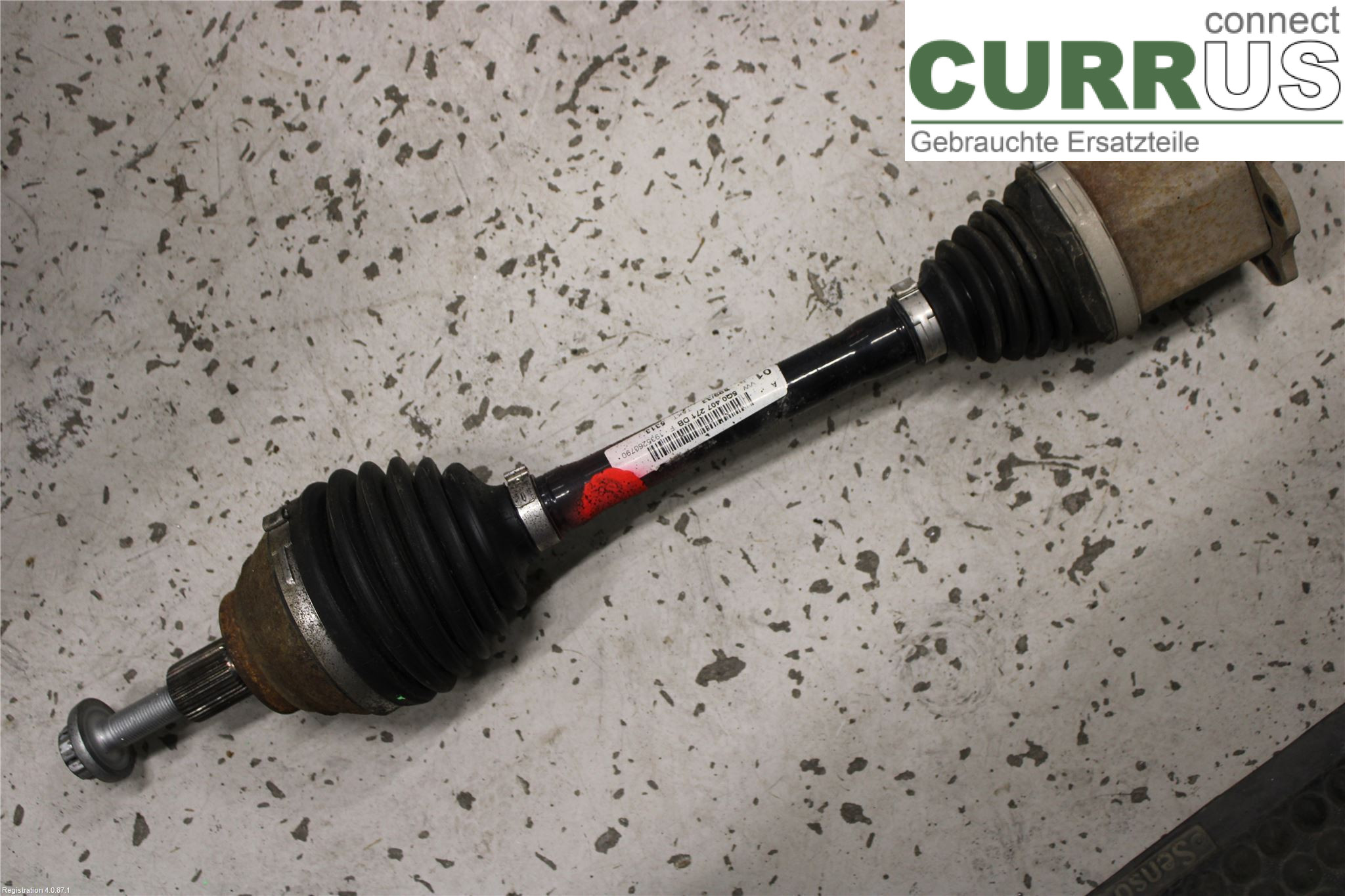 VW GOLF / E-GOLF VII   13-20 Front axle assembly (4WD) 5Q0 407 271 DB DKRF