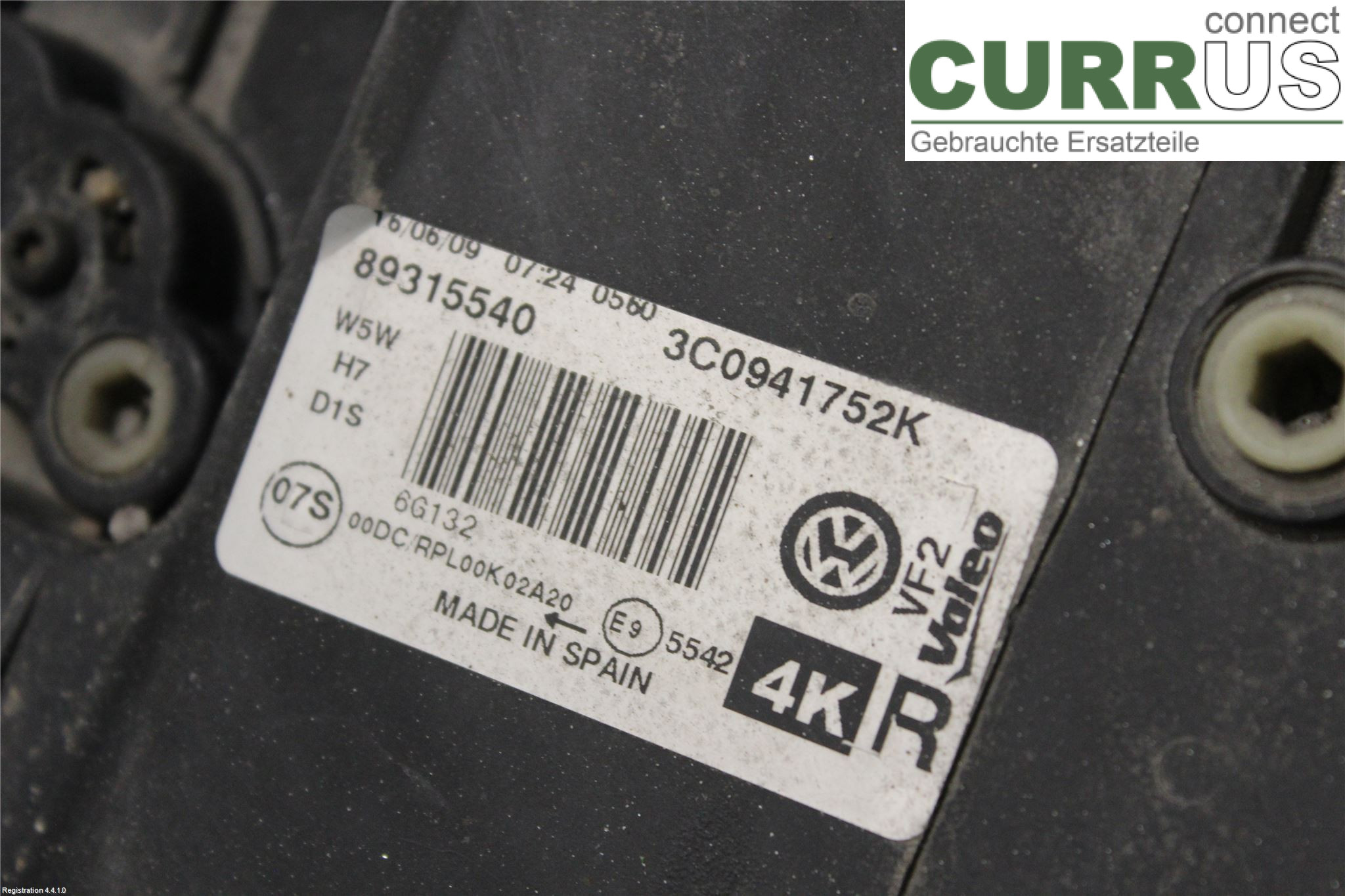 VW PASSAT      05-10 Manual gearbox (5-speed) 3C0941752K CBBB