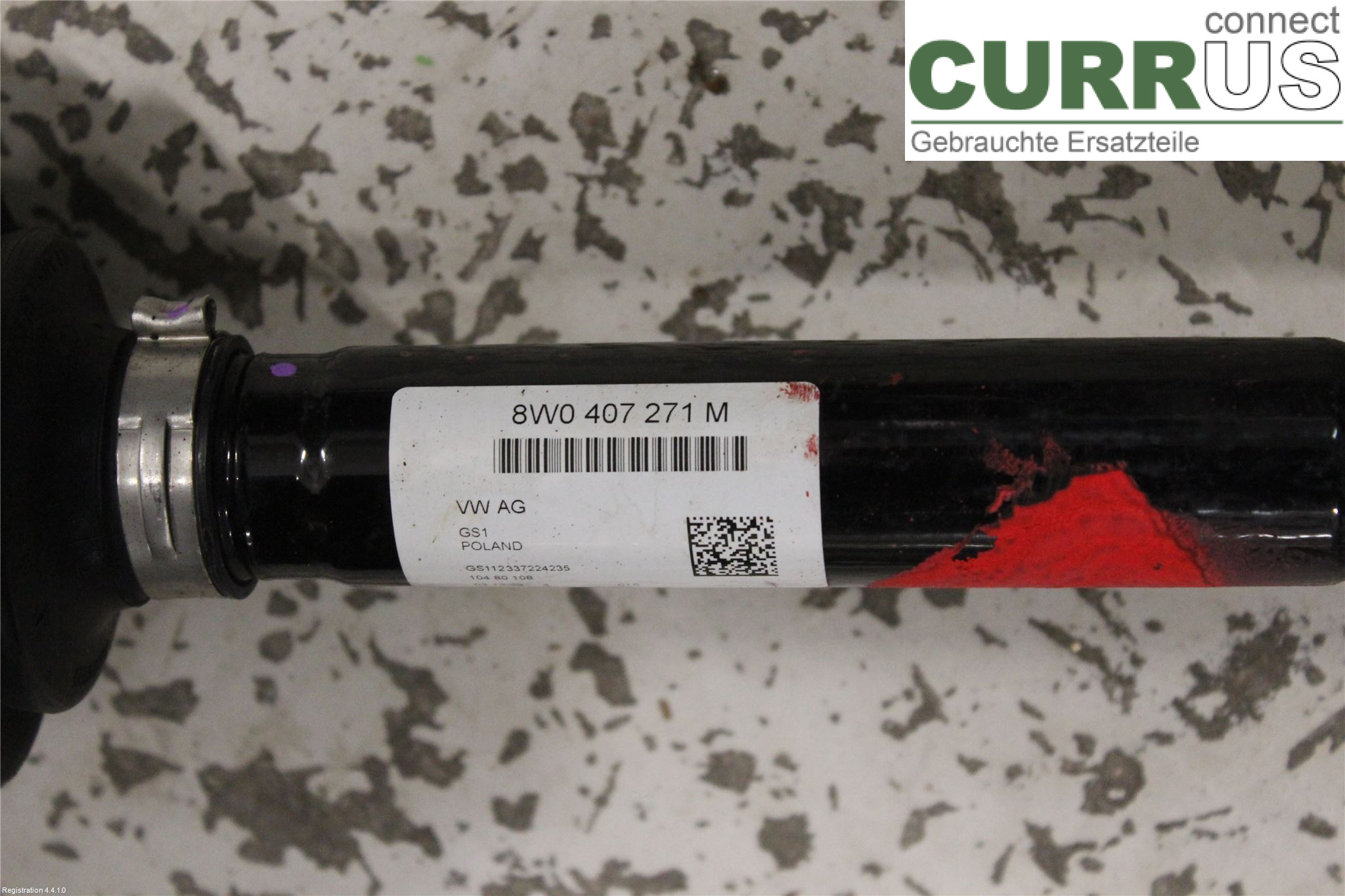 AUDI A4/S4 B9 20- Front axle assembly (4WD) 8W0407271M DMSA
