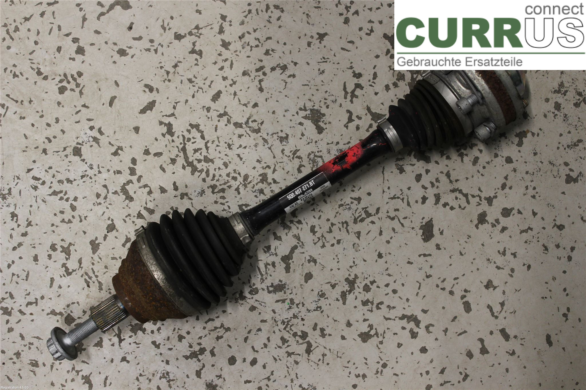 VW GOLF / E-GOLF VII   13-20 Front axle assembly (4WD) 5Q0407271BT DPCA