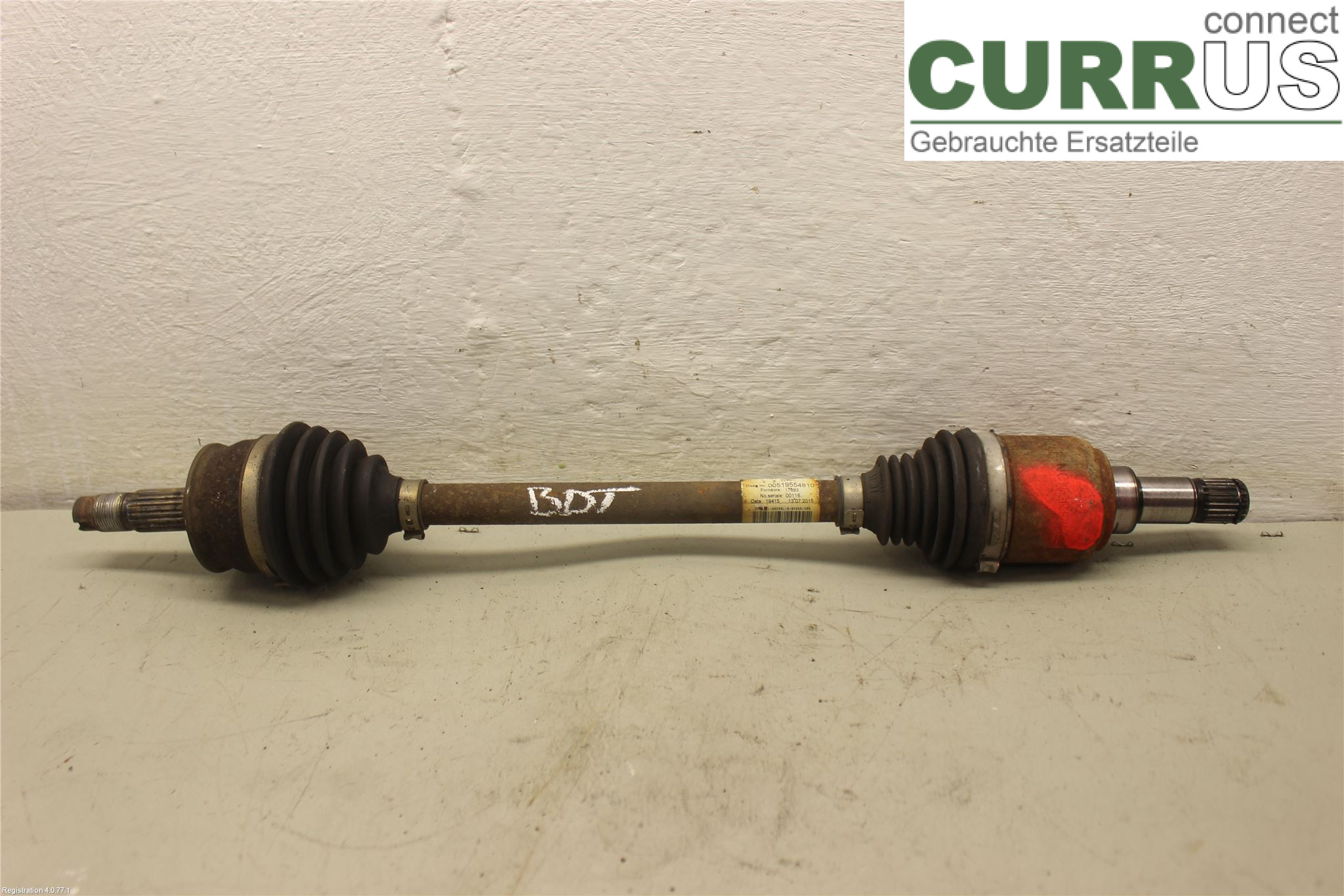 FIAT 500    07 Front axle assembly (4WD) 51955481 169.A4.000