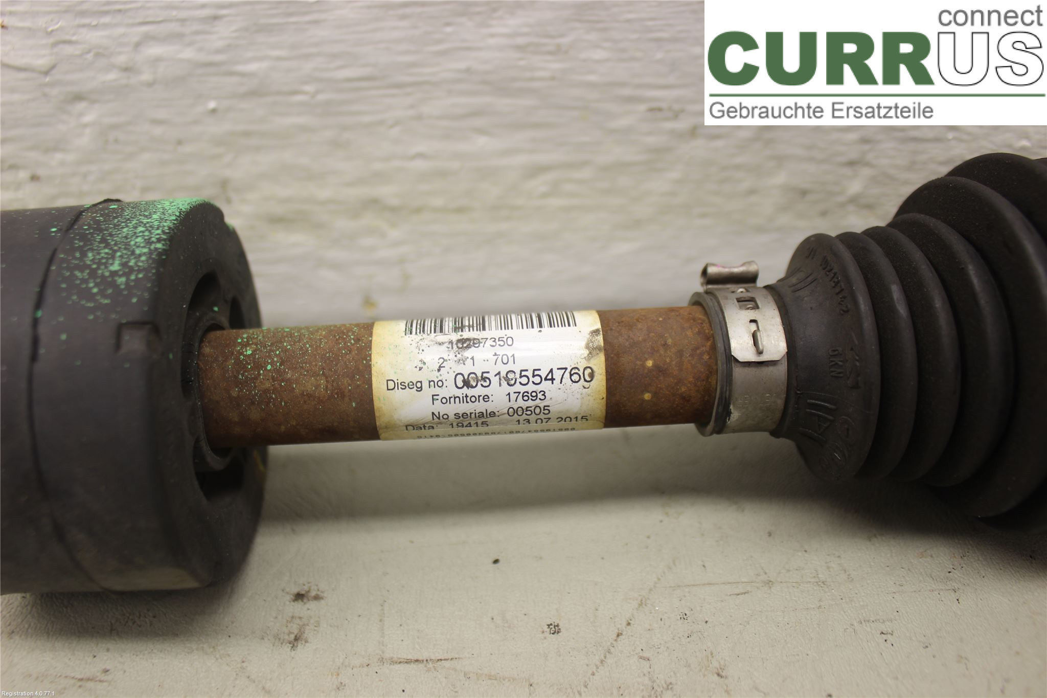 FIAT 500    07 Transmission parts 51955476 169.A4.000