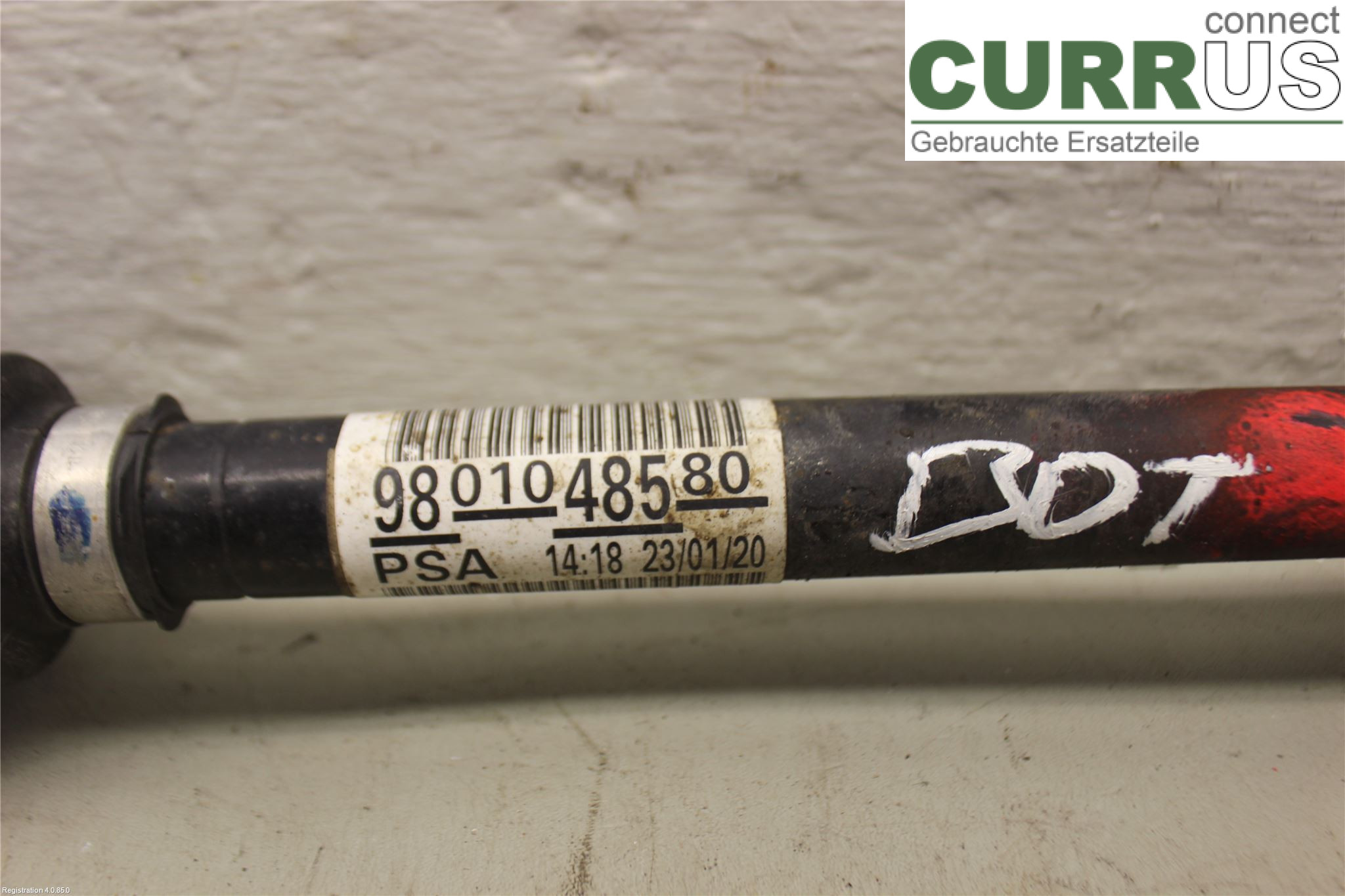 CITROEN C4 CACTUS 14-20 Front axle assembly (4WD) 9801048580 HNP