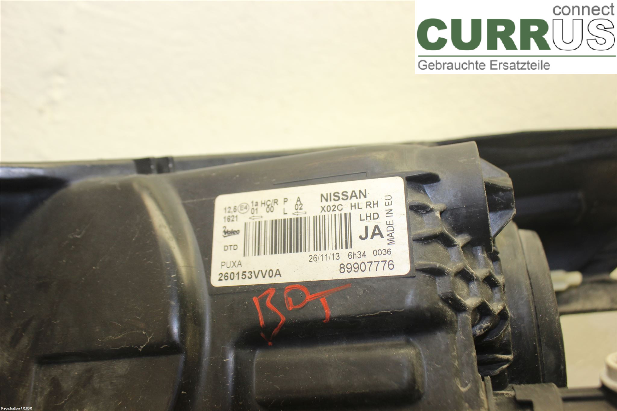 NISSAN NOTE (E12)  14-20 Manual gearbox (5-speed) 260103VV0A HR12DE