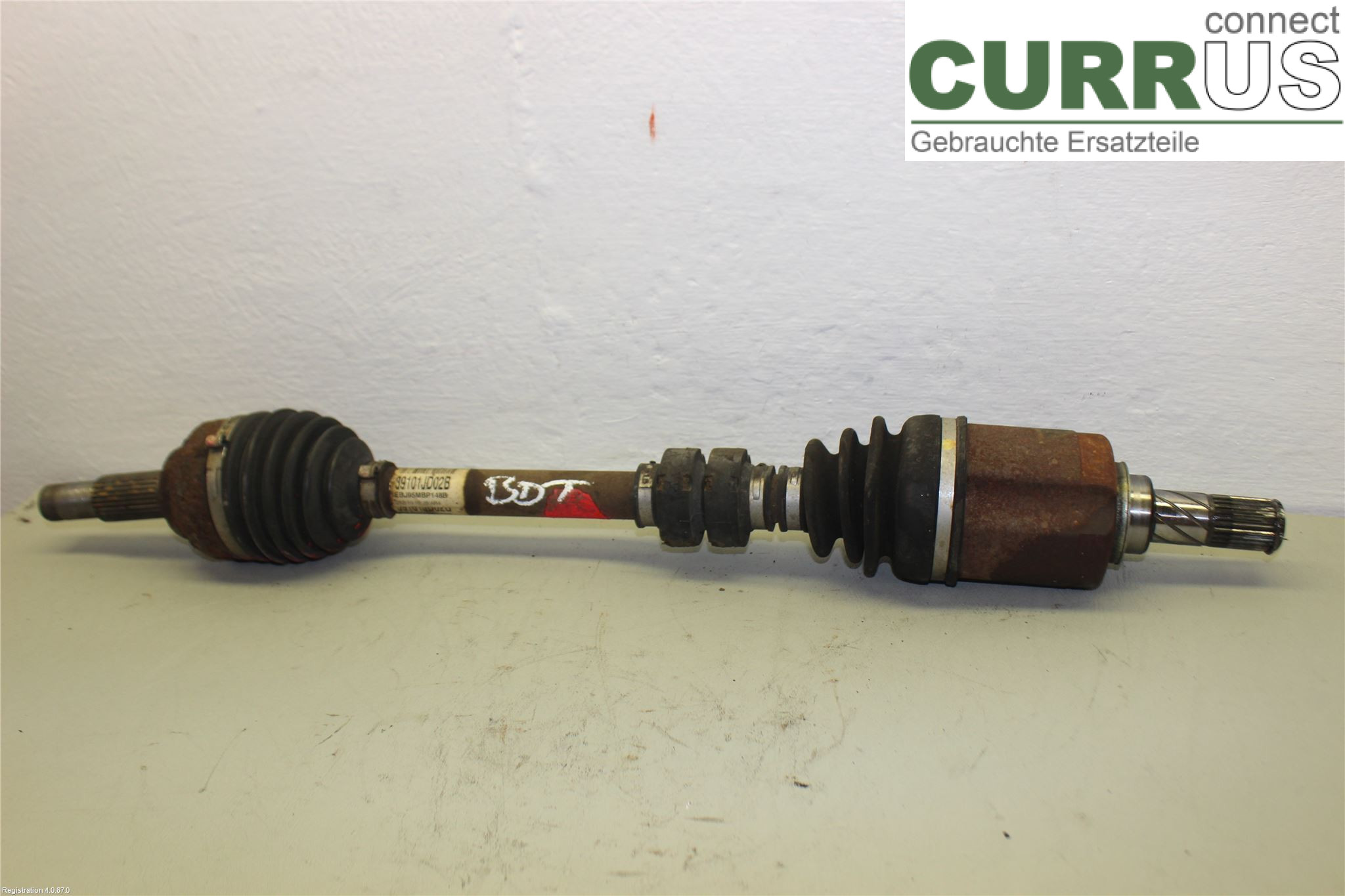 NISSAN QASHQAI   10-14 Front axle assembly (4WD) 39101JD02B HR16DE